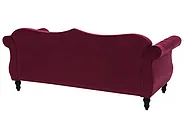 Sofa 3 Seater SKIEN II Velvet Dark Red_1161567