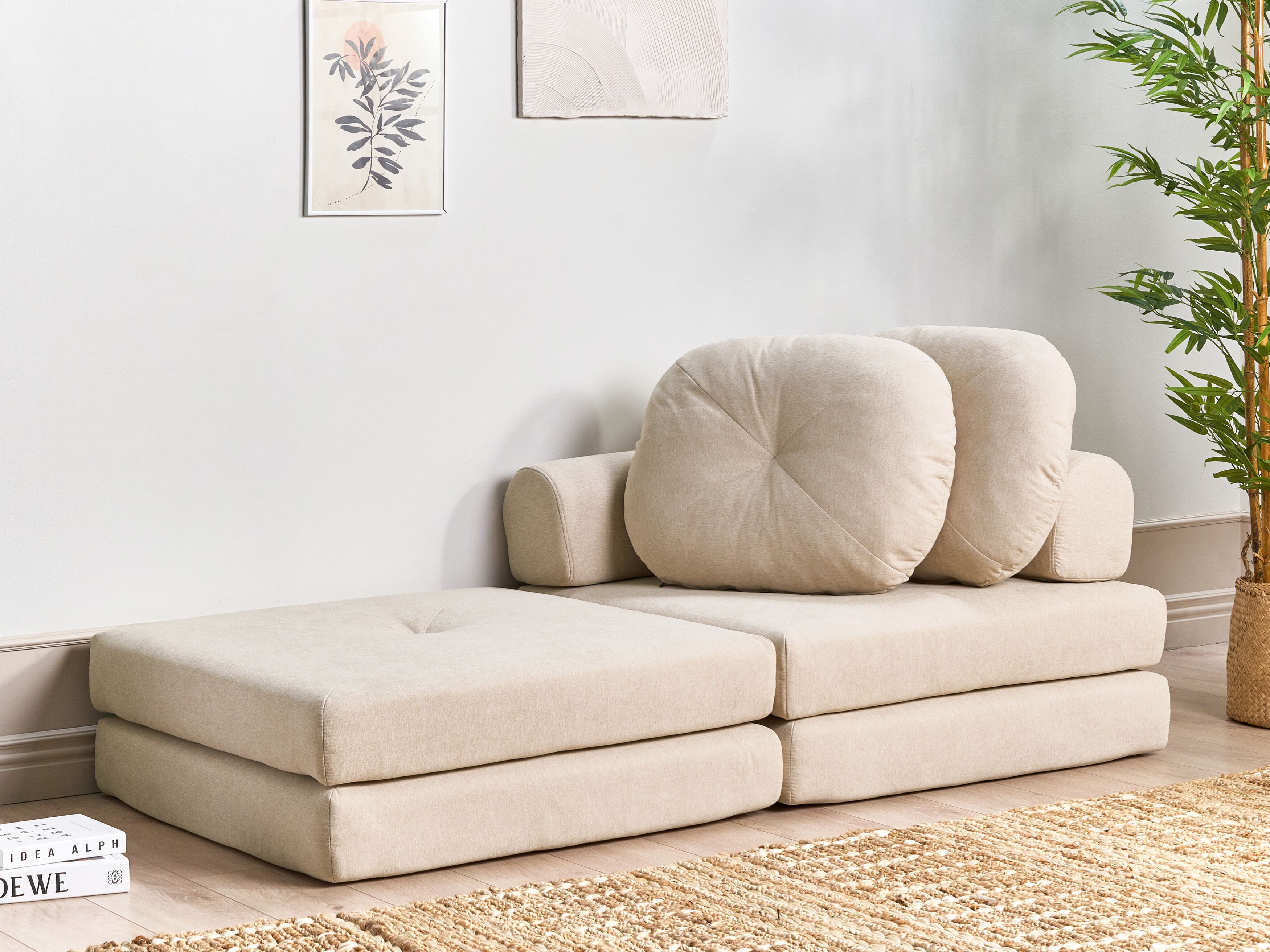 Letto Singolo In Velluto Con Telaio Imbottito Beige Camera Da Letto St Moderno Tradizionale