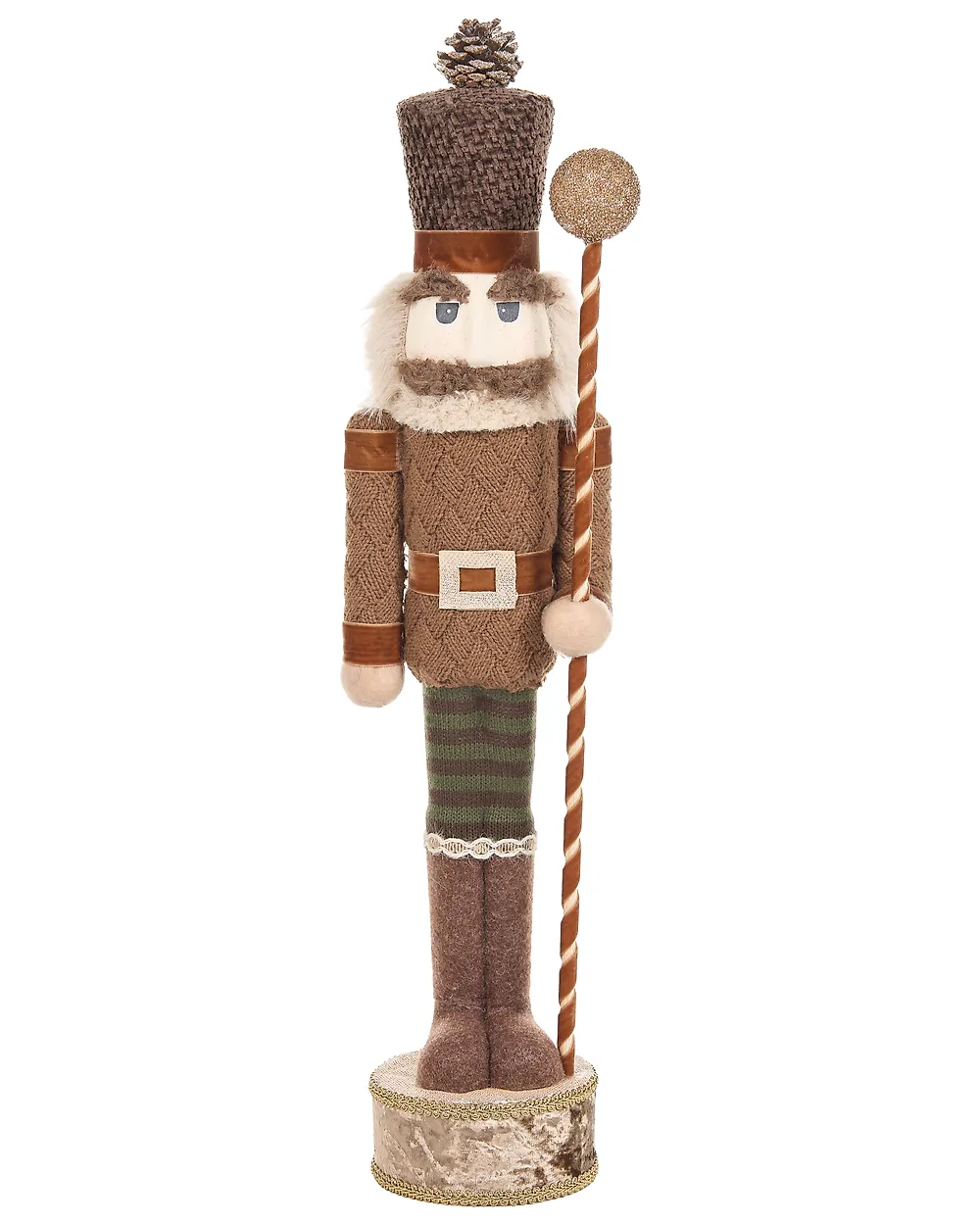 Zestaw 2 figurek dekoracyjnych KOLARI 68/91 cm Dziadek do orzechów Brązowy_1156782