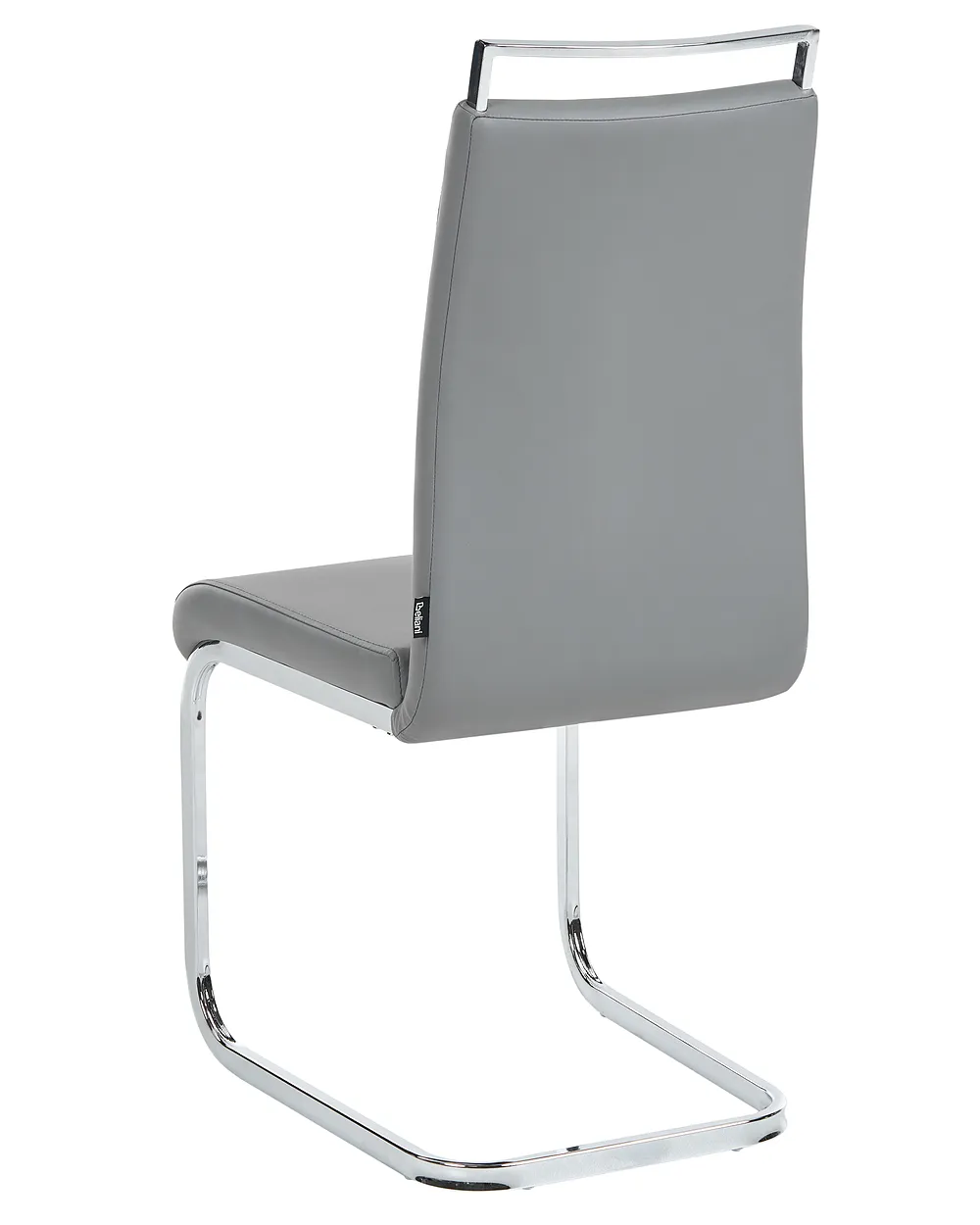 Lot de 2 chaises de salle à manger GREEDIN Cuir PU Gris_1156899