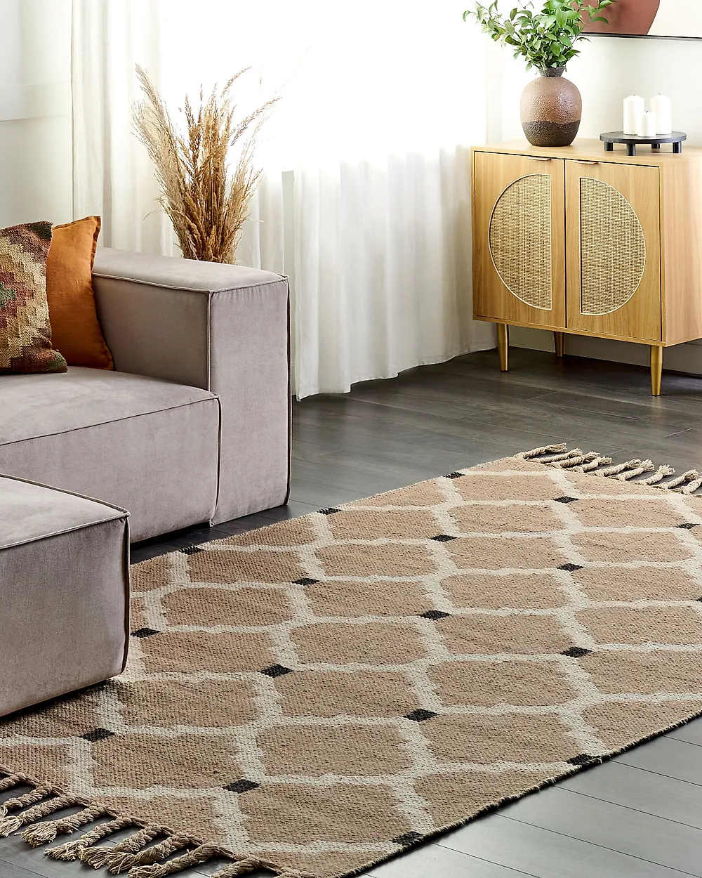 Teppich ORENCIK Beige 160 x 230 cm Jute_1183623