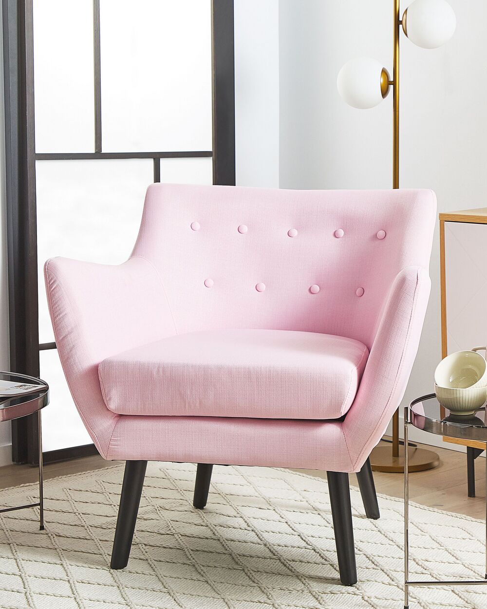Armchair Pink DRAMMEN Beliani.cz