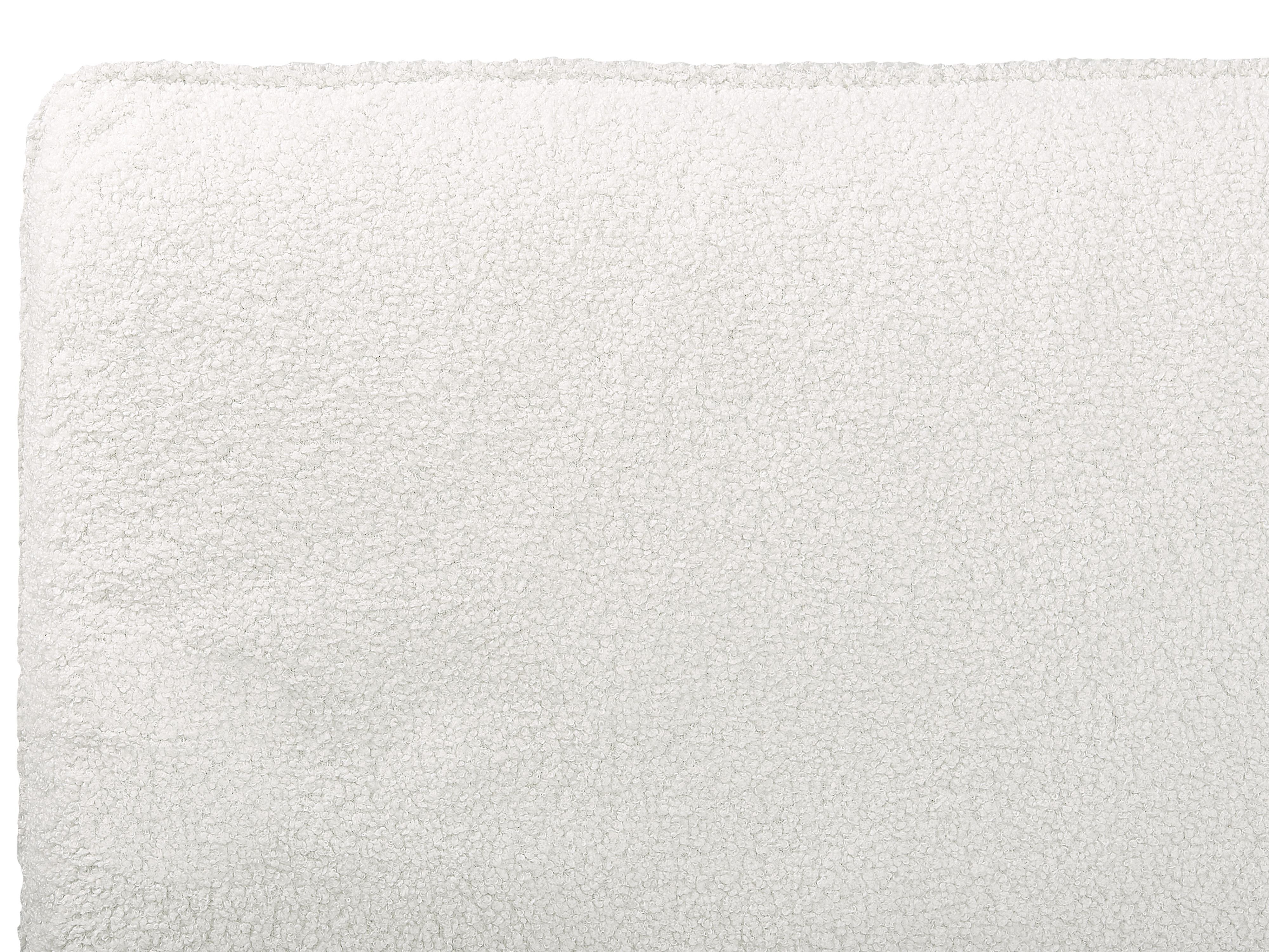 Cama Bouclé CORIO 140 x 200 cm Branco creme_903234