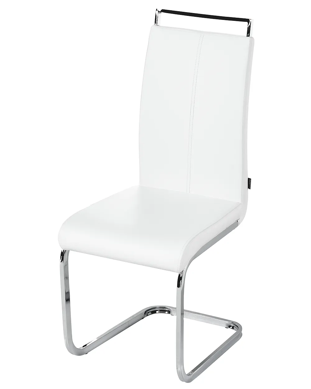Lot de 2 chaises de salle à manger GREEDIN Cuir PU Blanc_1156878