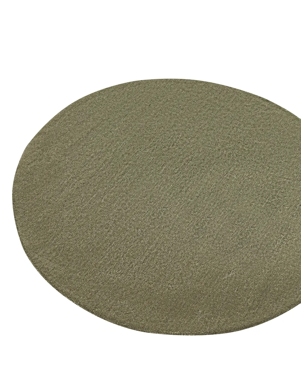 Rug VASCO Olive Green ø 140 cm Wool_1068676