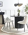 Set of 2 Dining Chairs VALERIE Faux Leather White
