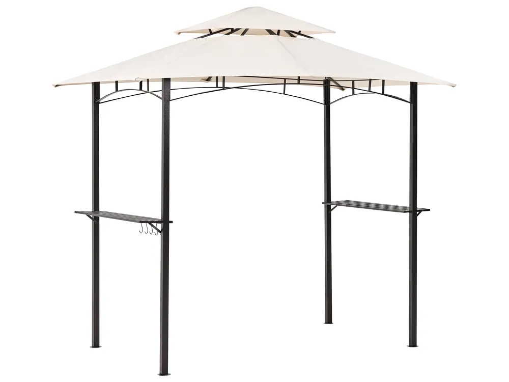 Gazebo NARO 240 cm 148 cm Metal Beige_851663