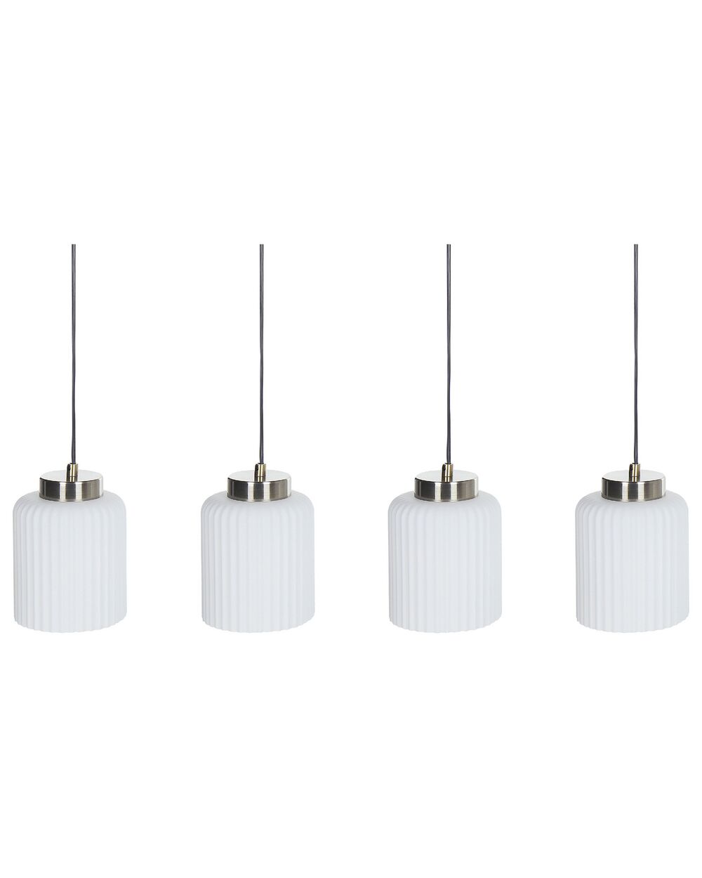 Pendant Lamp CAUDELO Metal Black/ White