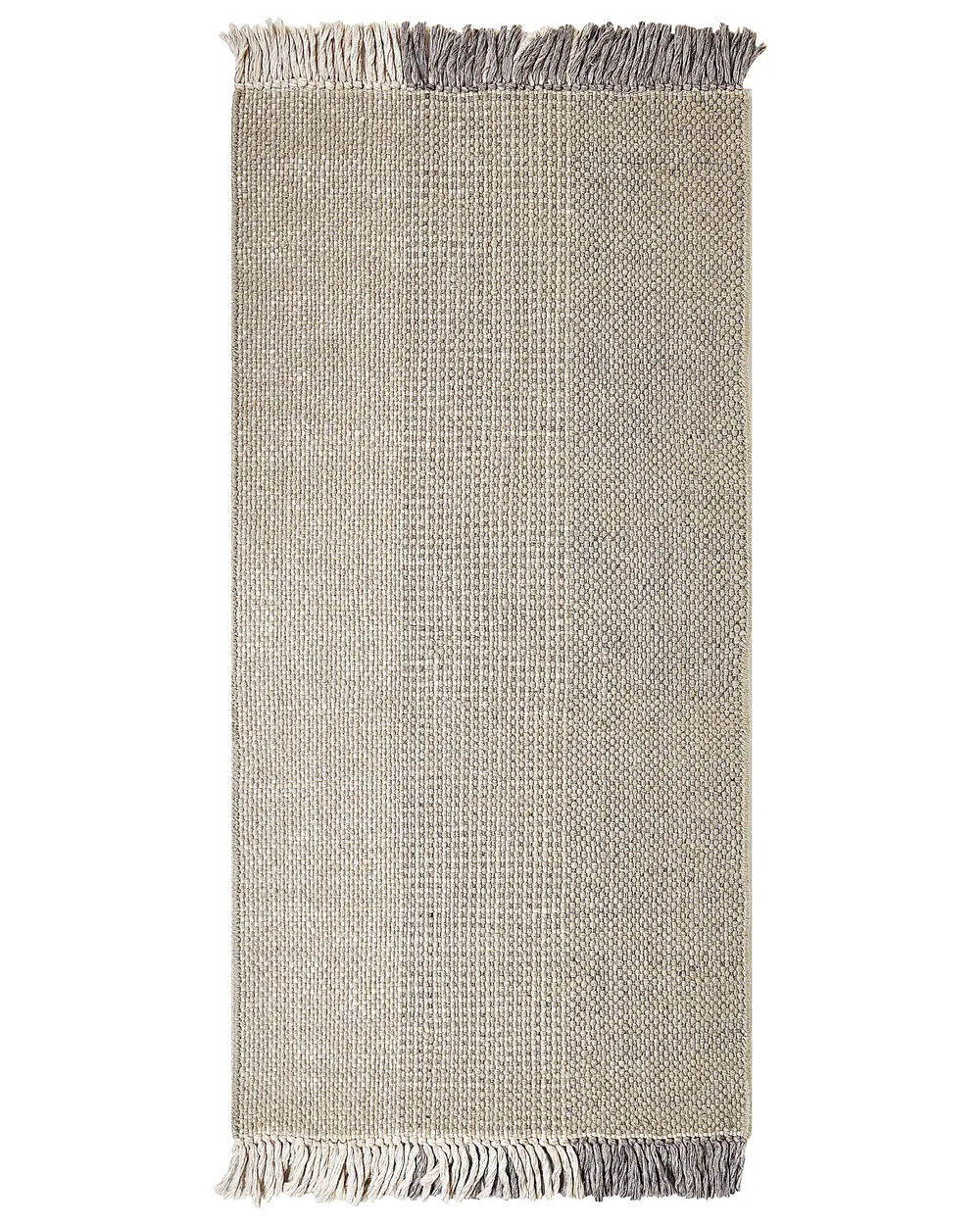 Tapis TEKELER Gris 80 x 150 cm Laine | Beliani.fr