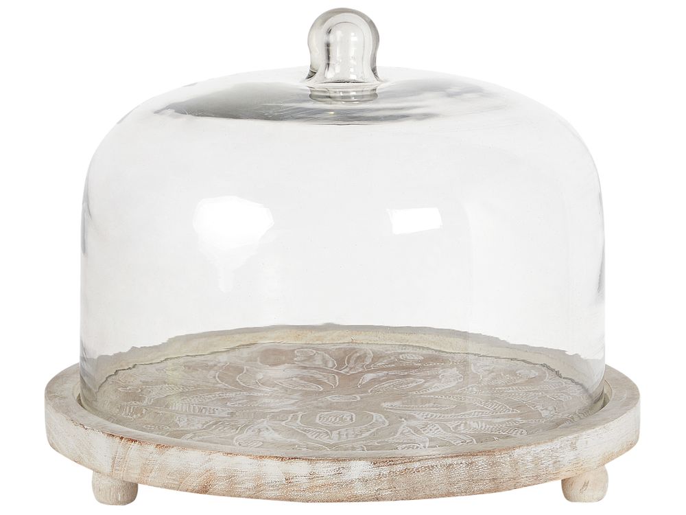 Cake Stand FAJUM Mango Wood Light Brown
