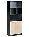 2 Door Bookcase ZEHNA Brown/ Black