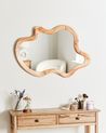 Wall Mirror 89 x 49 cm Light Wood DREVANT_938221