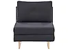 Single Sofa Bed JERSLEV Fabric Black