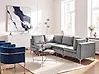 Modular Corner Sofa 4 Seater EVJA Velvet Grey Right Hand