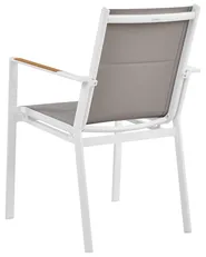 Set di 4 sedie da giardino BUSSETO Metallo Grigio_922768