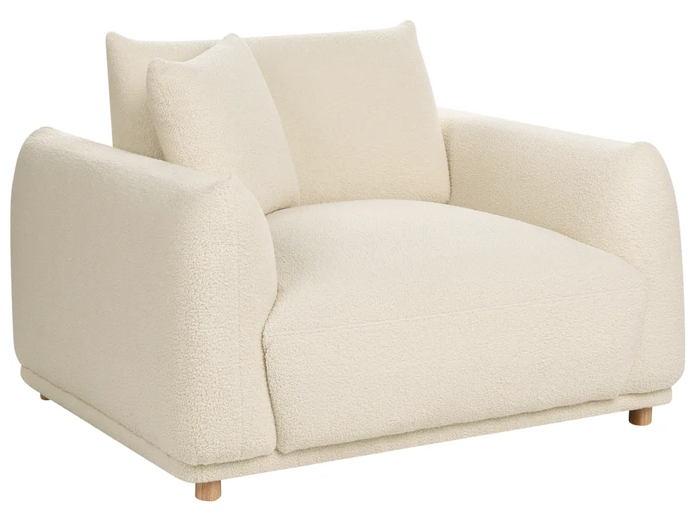 Living Room Set 5 Seater JUBEK Boucle Off-White_1078390