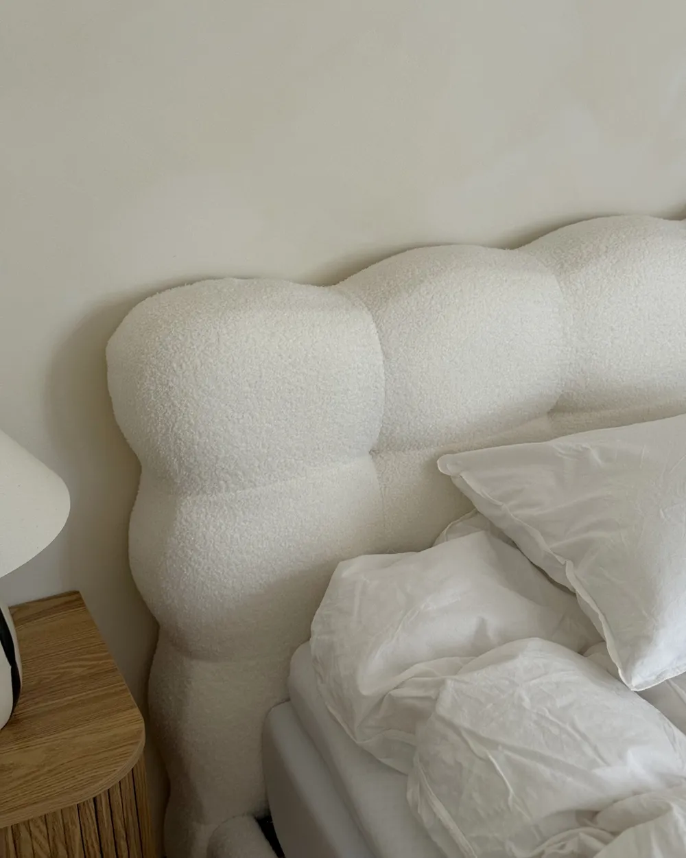 Bed Boucle SOULISSE 180 x 200 cm (EU Super King) Off-White_1012572