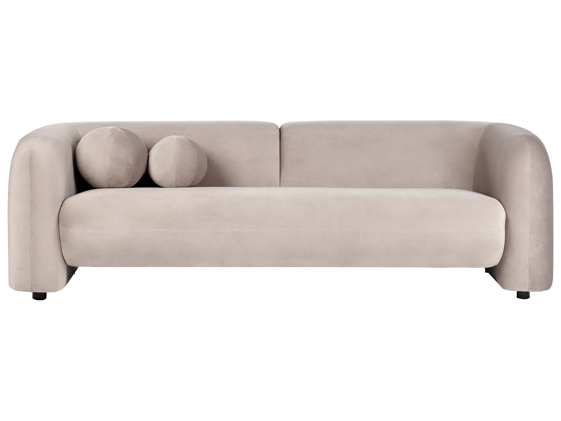 3-istuttava sohva sametti ruskeanharmaa LEIREN_919460