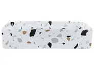 Countertop Basin NULES 510 x 340 mm Ceramic Terrazzo Effect White Terrazzo_935058