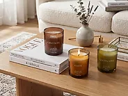 Set of 3 Scented Candles SHEER JOY Soy Wax Fruity Notes Fresh Notes_1182639