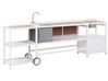 Set cucina da esterno 3 elementi con lavello ORTISEI Bianco Metallo