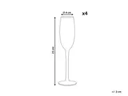 Set di 4 flûte da champagne DIOPSIDE 200 ml Rosa_912626