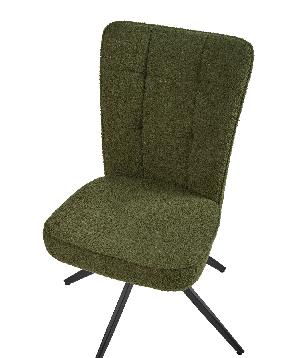 Set di 2 sedie da pranzo RYAN Bouclé Verde_1042438