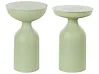 Set of 2 Side Tables COTA/TENJO Metal Light Green