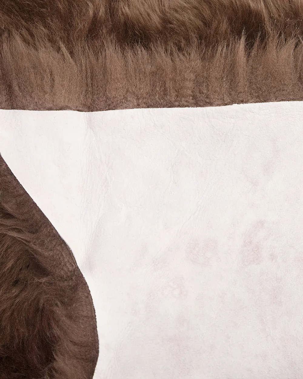 Sheepskin Rug ULURU Dark Brown 65 x 110 cm_704778