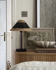 Table Lamp MOMBA Paper Rope Black_955967