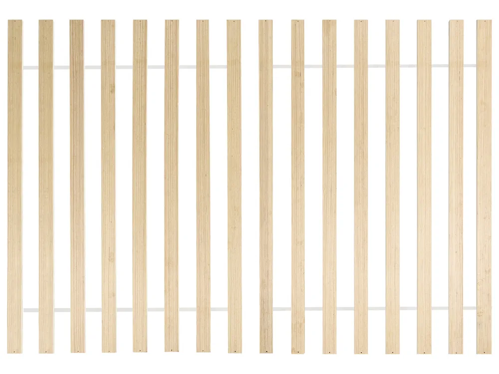 Bett mit Lattenrost Kiefernholz MERCURER 140 x 200 cm Hellbraun_1113457