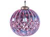 Set of 6 Glass Baubles Pink ASTRAL_899388