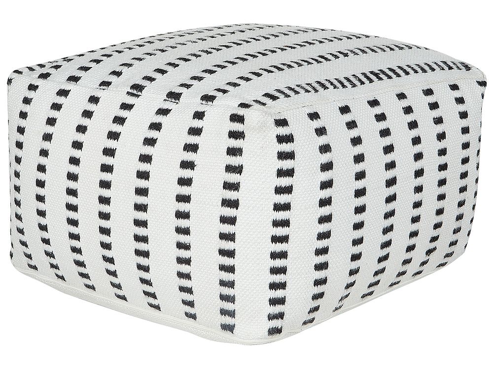 Pouffe GAJAN Fabric White