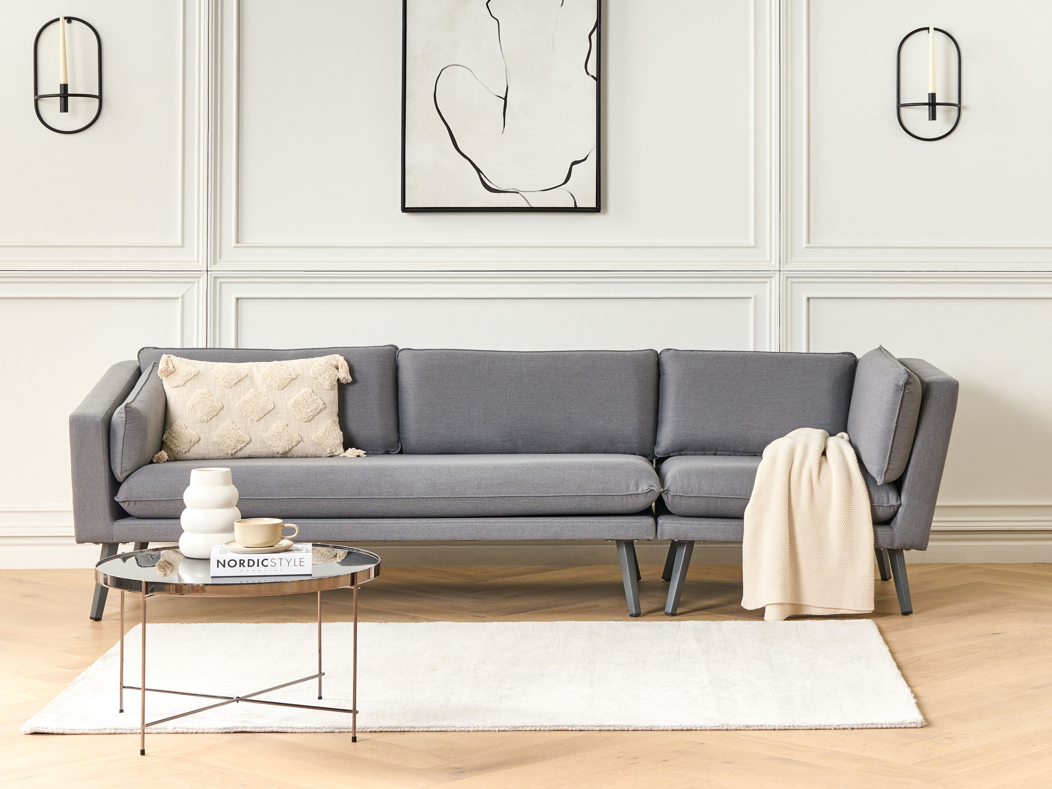 Lot De 2 Bougeoirs Muraux à Suspendre - Noir Et Doré, Métal, Décoration Vintage Pour Salon, Salle à Manger