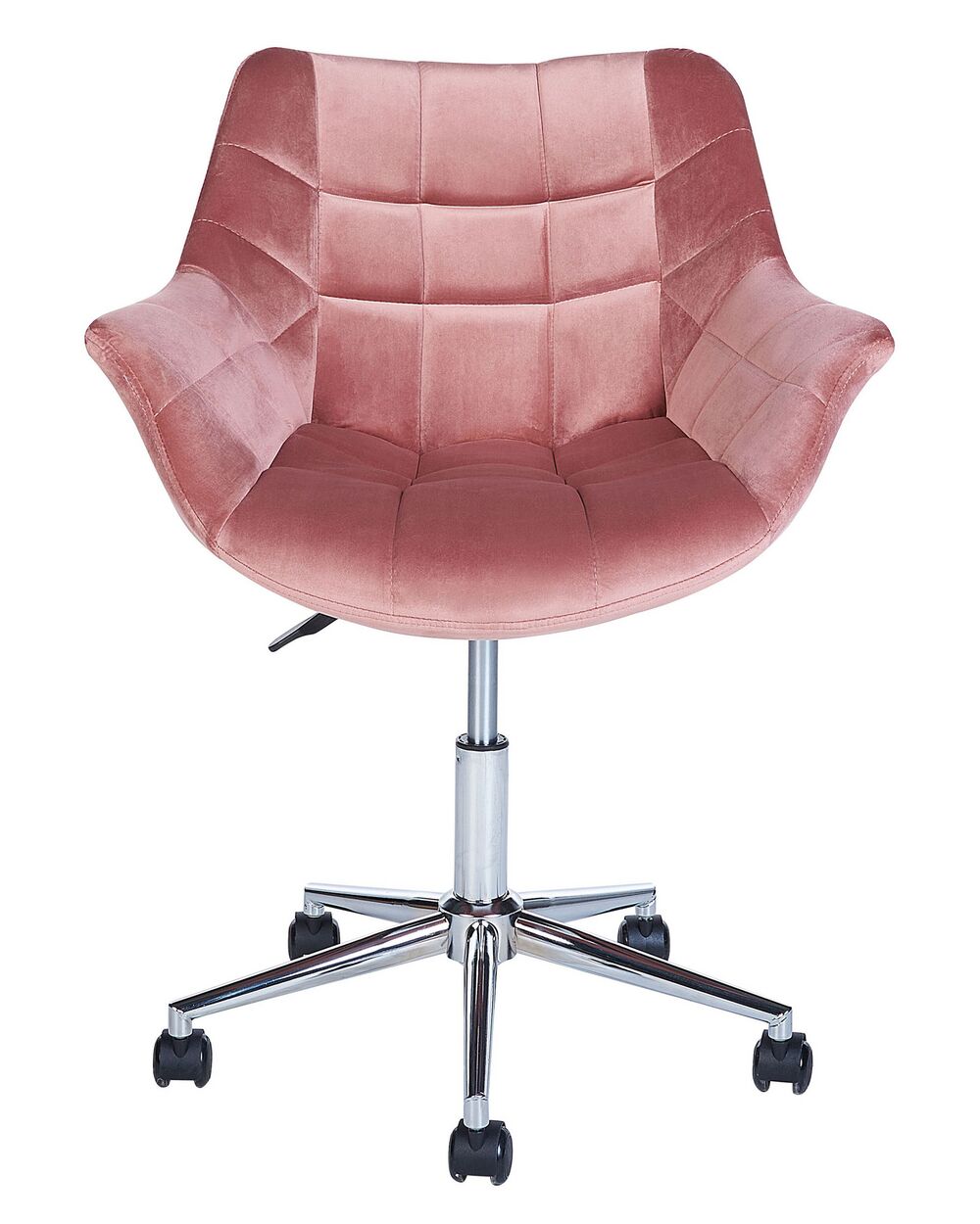 Desk Chair Velvet Pink LABELLE Beliani