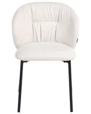 Set of 2 Dining Chairs MESA Fabric Light Beige_1103931