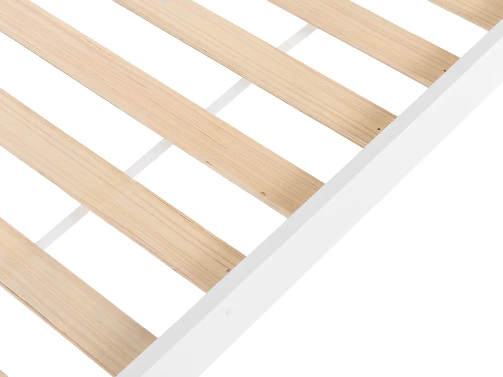 Bunk Bed Pine Wood ALBON 90 x 200 cm (EU Single) White_698878