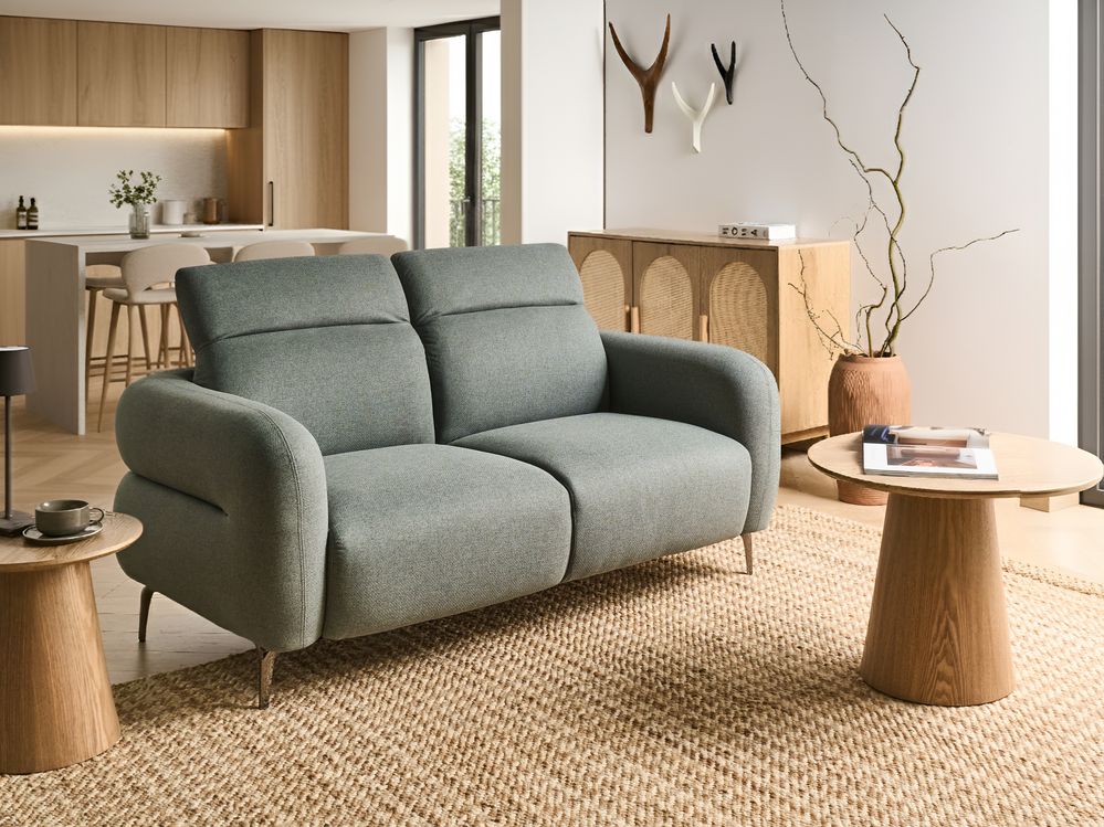 Sofa 2-Sitzer ARTUNA Stoff Grün