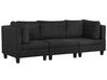 3-Sitzer Sofa Polsterbezug schwarz FEVIK_781301