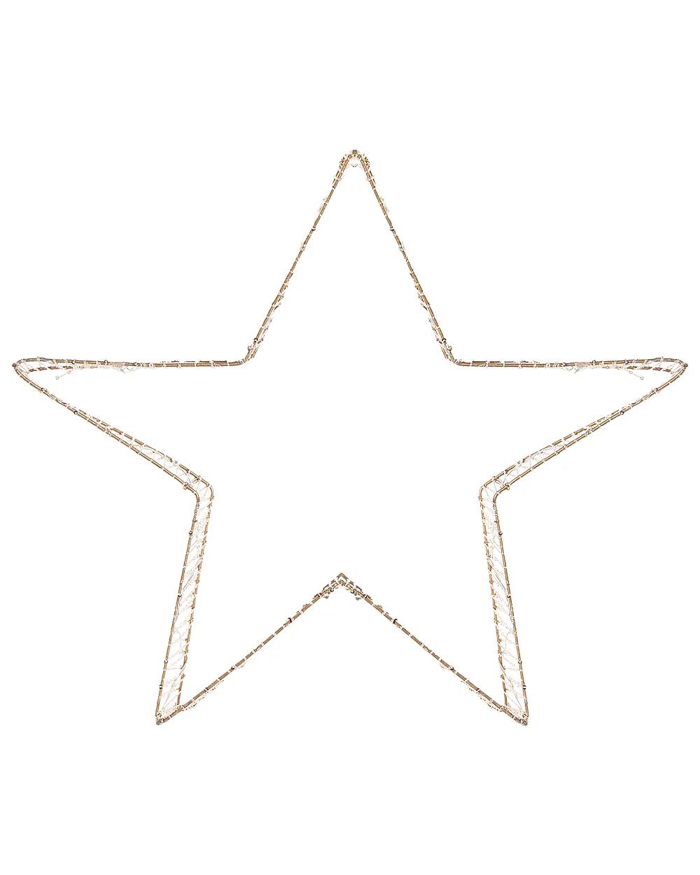 Lot de 2 décorations de Noël LED ITALLA 30/38 cm Étoile Doré_1163742