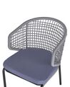 Zestaw 2 krzeseł ogrodowych szary PALMI_808209
