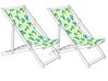 Zestaw 2 wymiennych tkanin do leżaków ogrodowych ANZIO/AVELLINO 113 x 44 cm Kolorowy