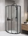 Shower Enclosure JUKATAN 900 x 900 x 1850 mm Black