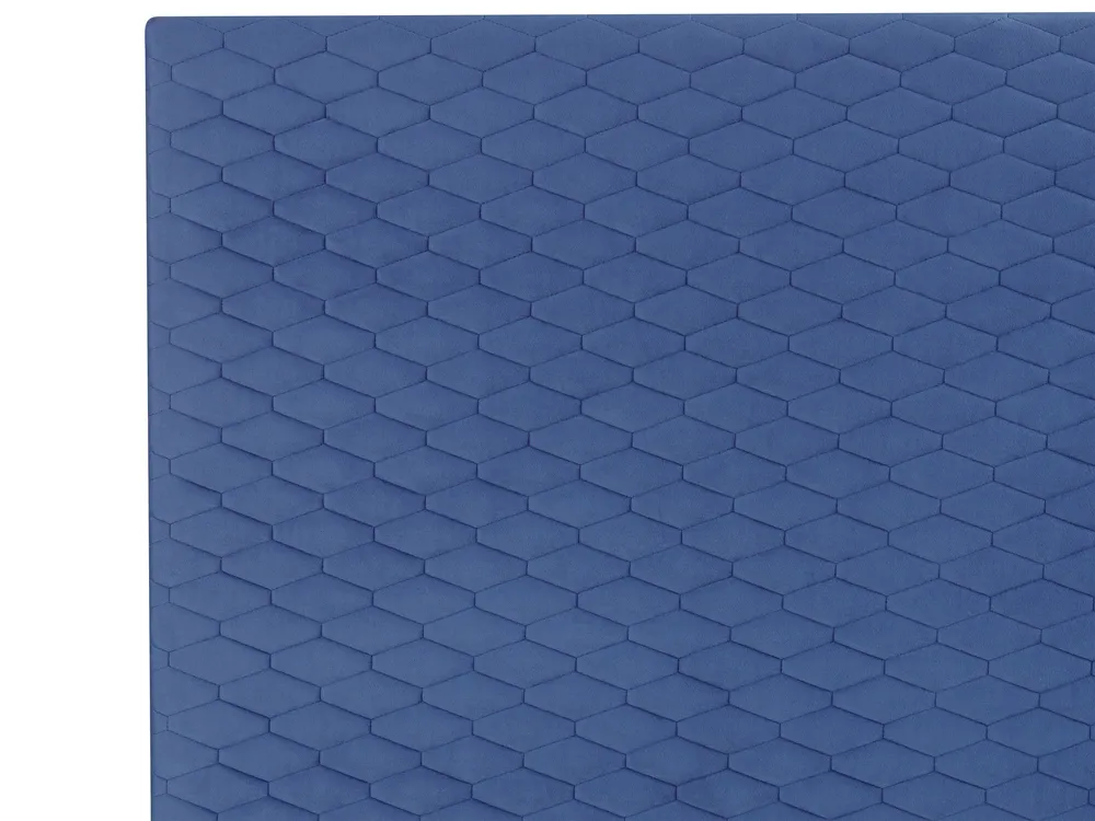 Bed Velvet BAYONNE 180 x 200 cm (EU Super King) Blue_901381