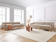 Sofa 3 Seater SOSJO Fabric Taupe_961322