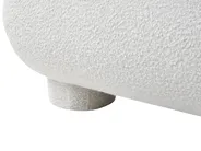 Letto Bouclé BAYEL 180 x 200 cm Bianco sporco_1056405