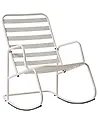 Garden Rocking Chair TURI Metal Off-White