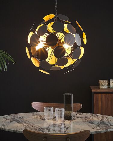 Pendant Lamp Gold with Black MARITSA