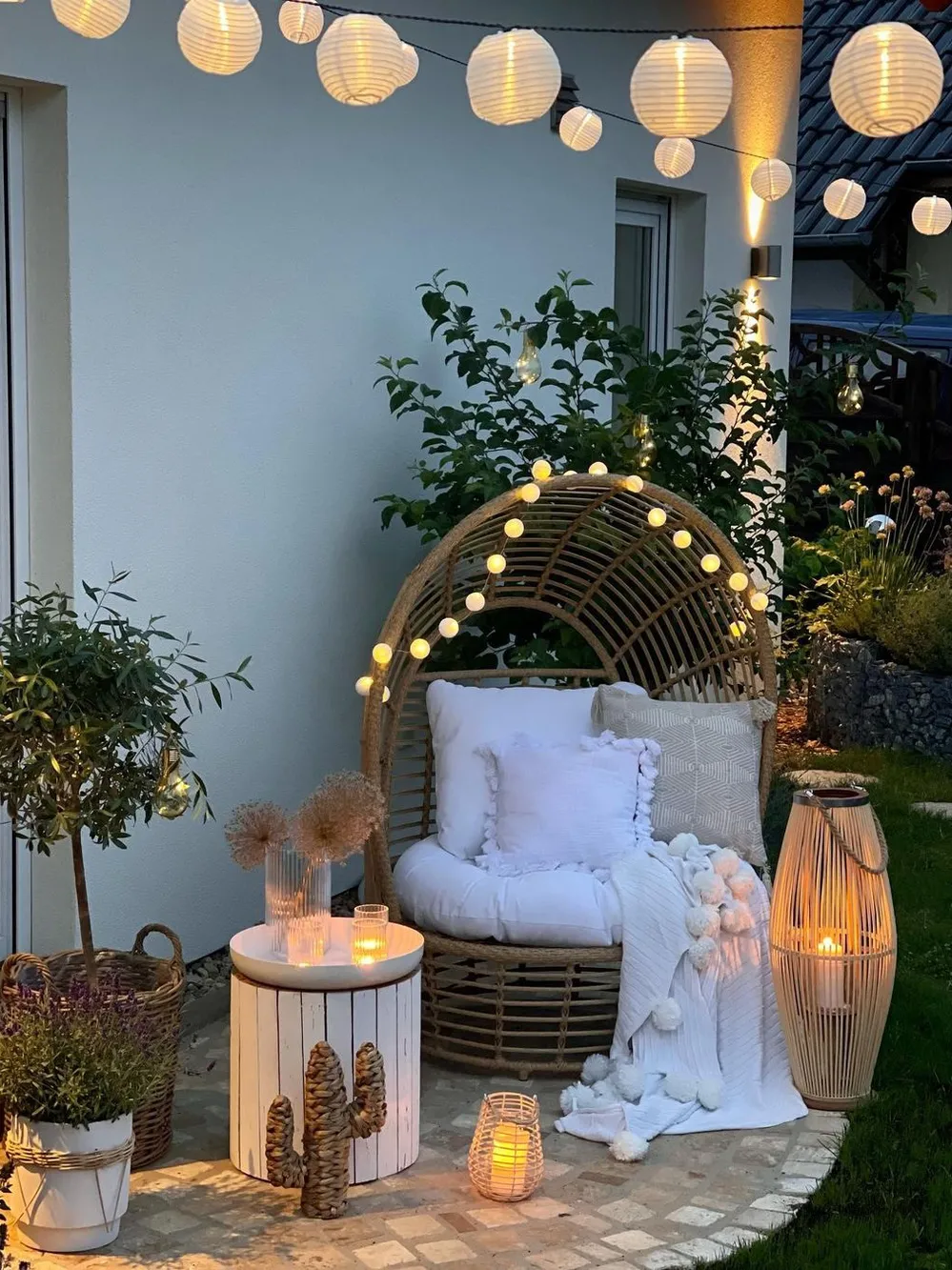 Fotel ogrodowy LIDO Rattan Beżowy_808437
