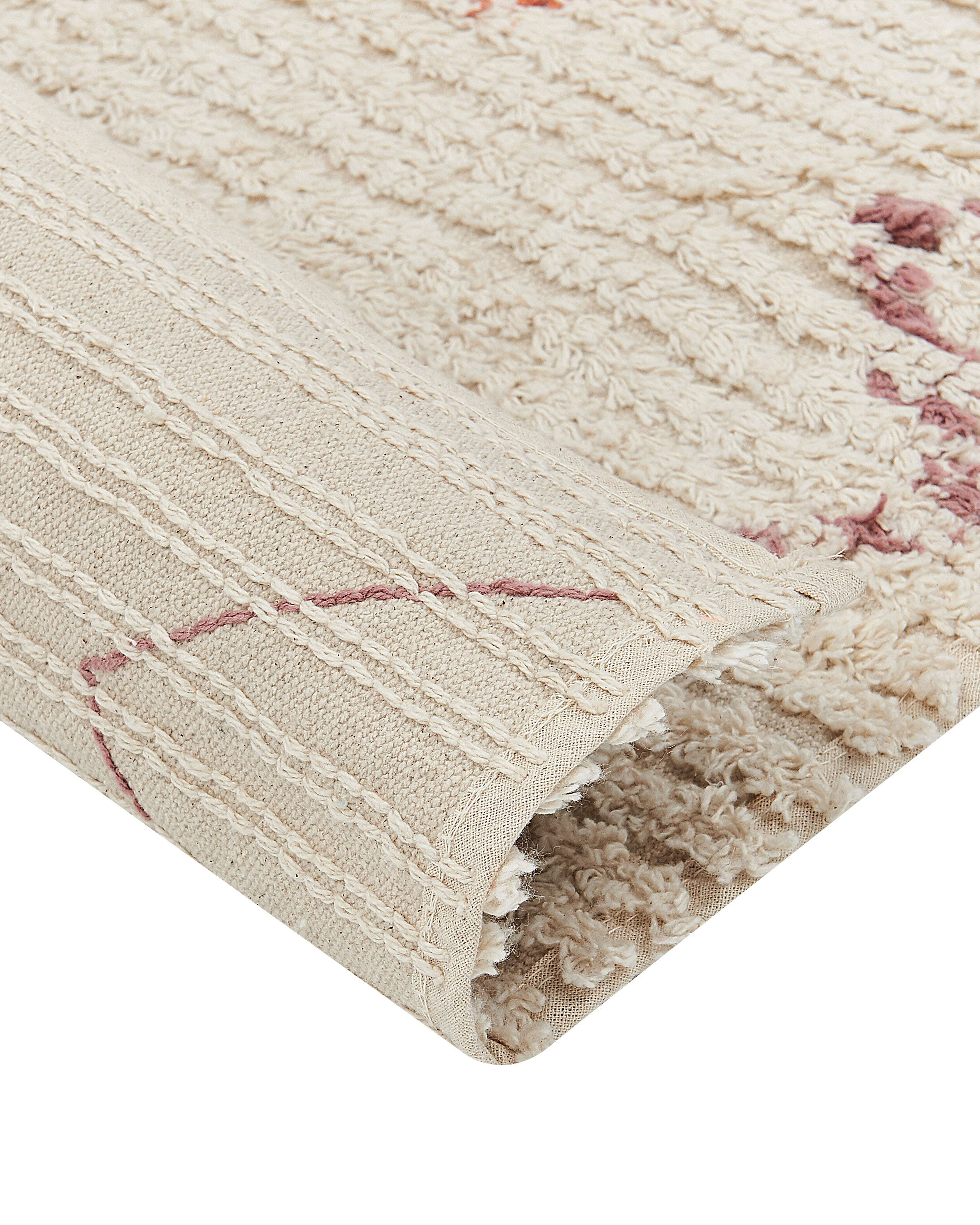 Bavlnený koberec 80 x 150 cm béžový GUWAHATI_839167